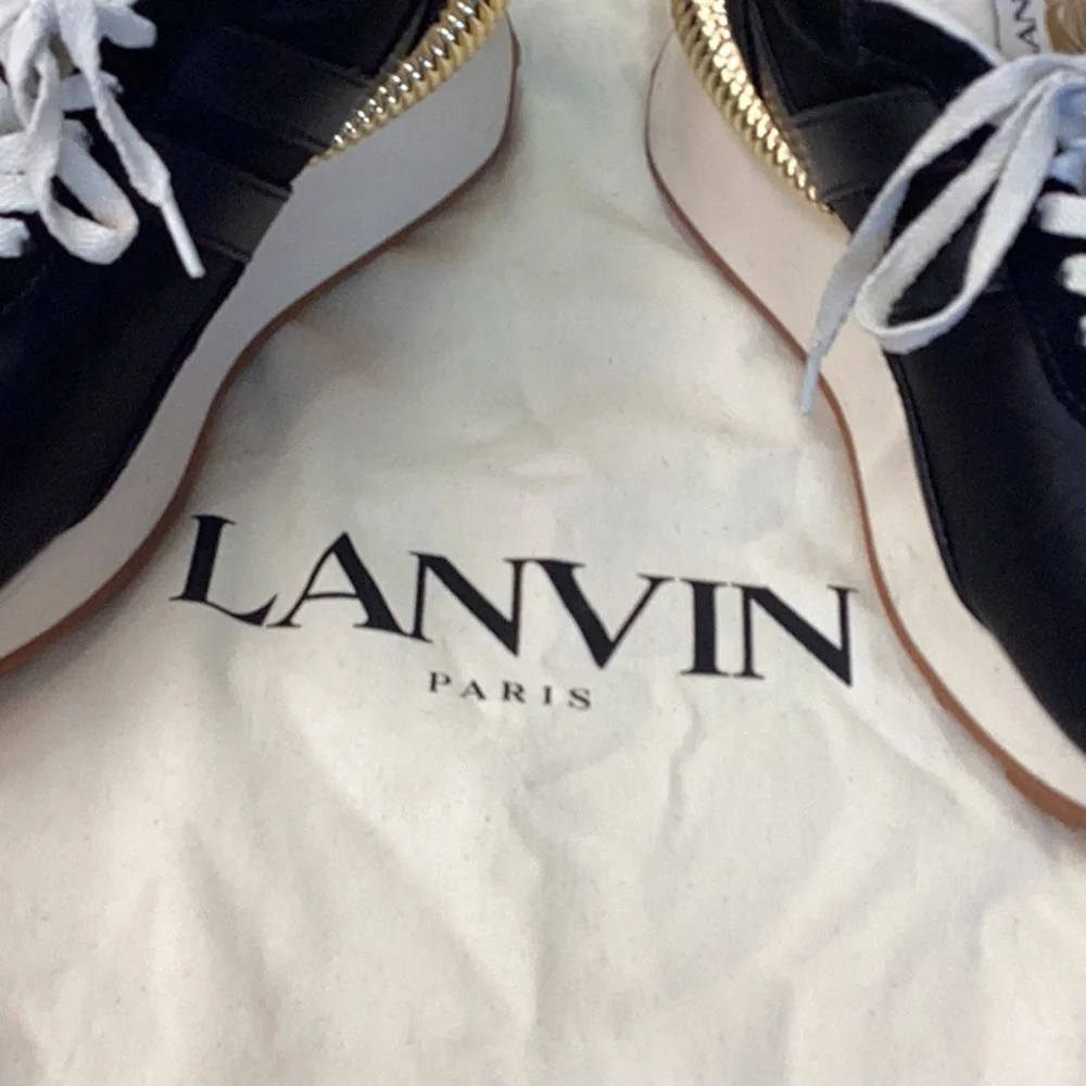 Lanvin Black Bumper Sneakers. - Picture 2 of 6